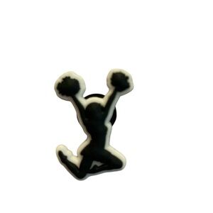 Cheerleading leap croc charm